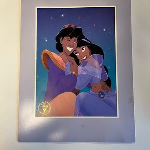Disney Aladdin 1993 Lithograph Print